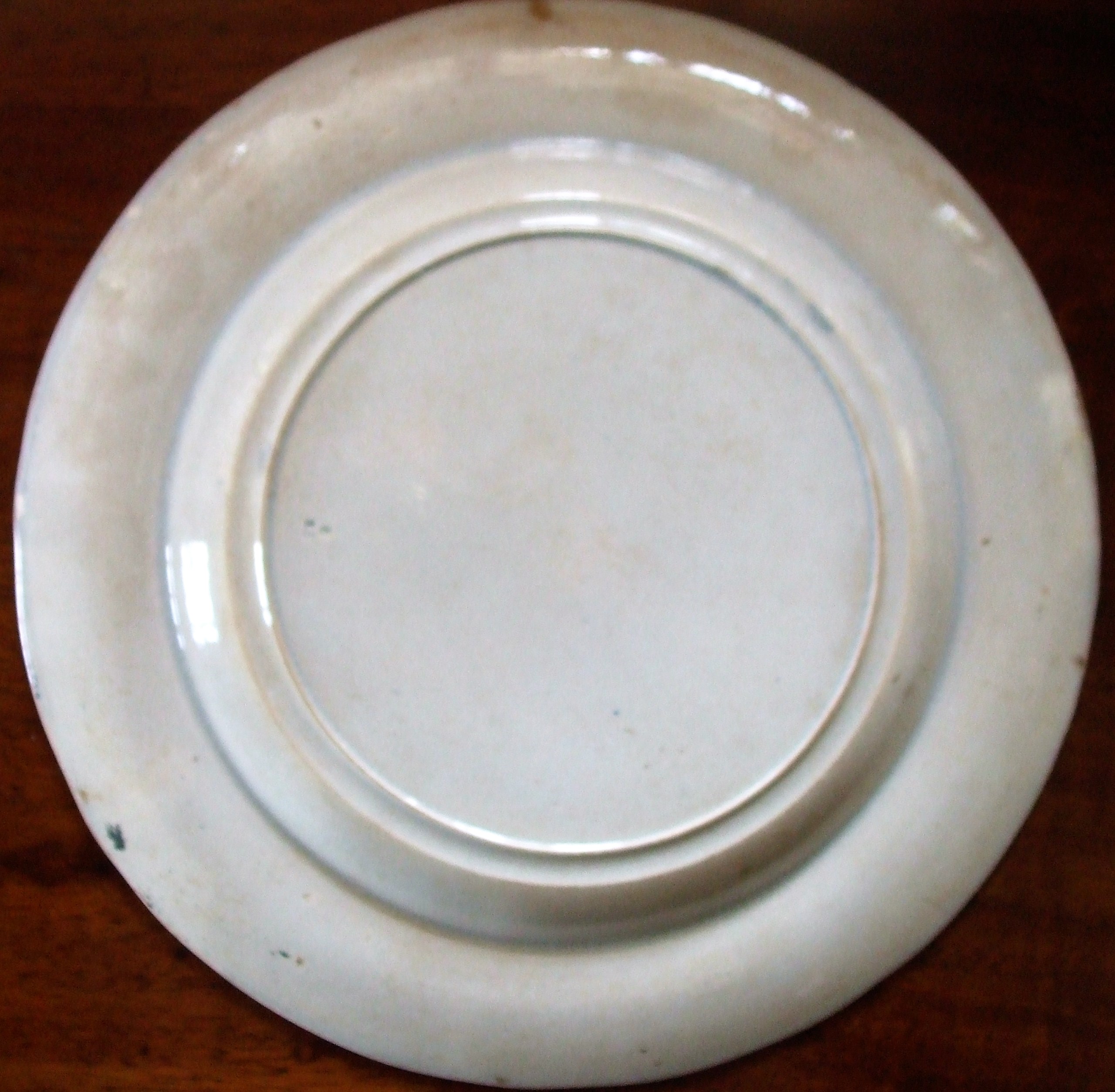 Antique English Georgian Blue & White Transfer Plate ~ "Peach & Cherry" ~ Stubbs & Kent - Image 2